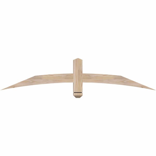 Ekena Millwork Bellingham Smooth Timber Gable Bracket, Douglas Fir, 60"W x 12"H x 3 1/2"D x 3 1/2"F, 5/12 Pitch GBW060X12X0404BEL00SDF - main